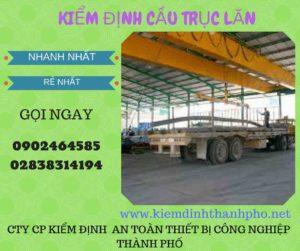 Hình ảnh kiểm định Cầu trục lăn