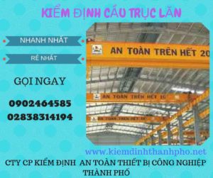 Hình ảnh kiểm định Cầu trục lăn