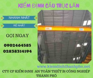 Hình ảnh kiểm định Cầu trục lăn