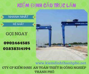 Hình ảnh kiểm định Cầu trục lăn