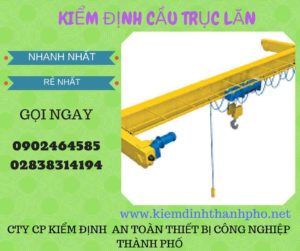 Hình ảnh kiểm định Cầu trục lăn