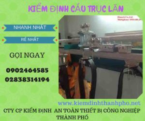 Hình ảnh kiểm định Cầu trục lăn