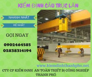 Hình ảnh kiểm định Cầu trục lăn