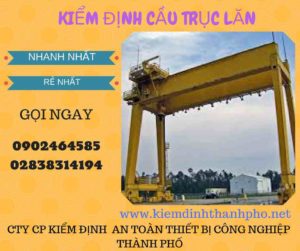 Hình ảnh kiểm định Cầu trục lăn