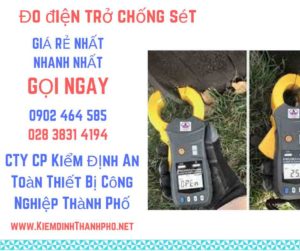 hình ảnh đo điện trở chống sét