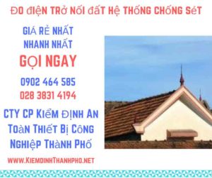 hình ảnh đo điện trở nối đất hệ thống chống sét