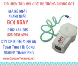 hình ảnh đo điện trở nối đất hệ thống chống sét