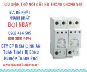 hình ảnh đo điện trở nối đất hệ thống chống sét