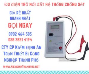 hình ảnh đo điện trở nối đất hệ thống chống sét