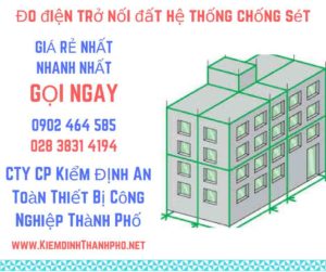 hình ảnh đo điện trở nối đất hệ thống chống sét