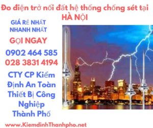 hình ảnh đo điện trở nối đất hệ thống chống sét tại hà nội