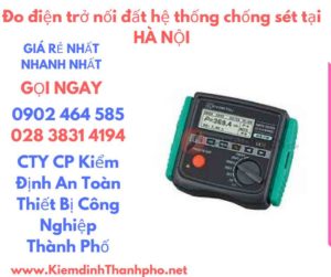 hình ảnh đo điện trở nối đất hệ thống chống sét tại hà nội