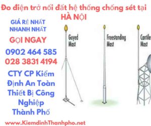 hình ảnh đo điện trở nối đất hệ thống chống sét tại hà nội