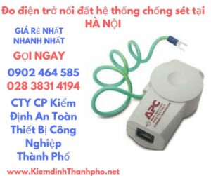 hình ảnh đo điện trở nối đất hệ thống chống sét tại hà nội