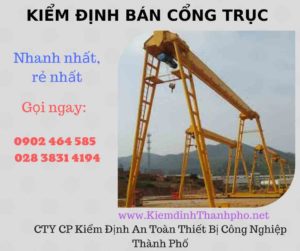 Hình ảnh kiểm định Bán Cổng trục