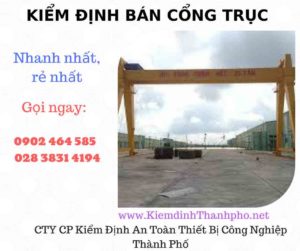 Hình ảnh kiểm định Bán Cổng trục