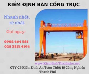 Hình ảnh kiểm định Bán Cổng trục