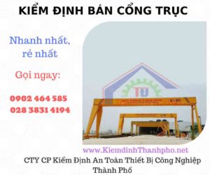 Hình ảnh kiểm định Bán Cổng trục