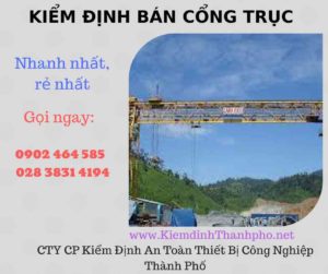 Hình ảnh kiểm định Bán Cổng trục