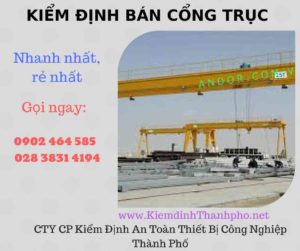 Hình ảnh kiểm định Bán Cổng trục