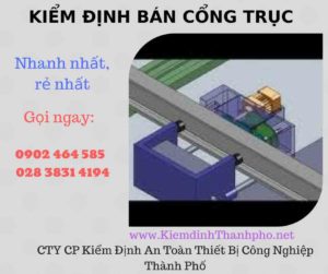 Hình ảnh kiểm định Bán Cổng trục