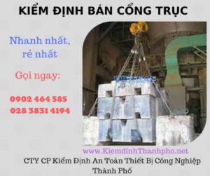 Hình ảnh kiểm định Bán Cổng trục