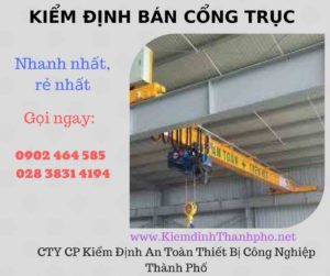 Hình ảnh kiểm định Bán Cổng trục