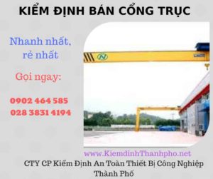 Hình ảnh kiểm định Bán Cổng trục