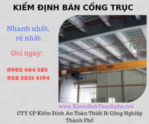 Hình ảnh kiểm định Bán Cổng trục