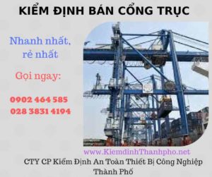 Hình ảnh kiểm định Bán Cổng trục