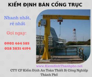 Hình ảnh kiểm định Bán Cổng trục