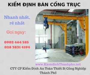 Hình ảnh kiểm định Bán Cổng trục