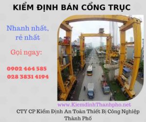 Hình ảnh kiểm định Bán Cổng trục