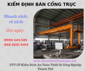 Hình ảnh kiểm định Bán Cổng trục