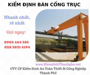 Hình ảnh kiểm định Bán Cổng trục