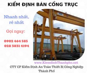 Hình ảnh kiểm định Bán Cổng trục