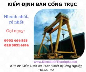 Hình ảnh kiểm định Bán Cổng trục