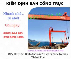 Hình ảnh kiểm định Bán Cổng trục