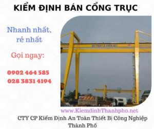 Hình ảnh kiểm định Bán Cổng trục