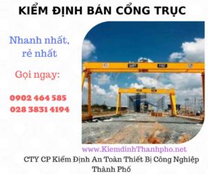 Hình ảnh kiểm định Bán Cổng trục