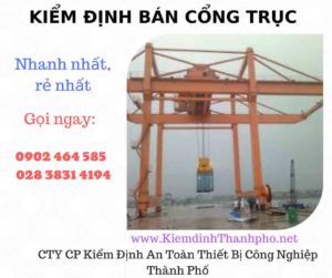 Hình ảnh kiểm định Bán Cổng trục