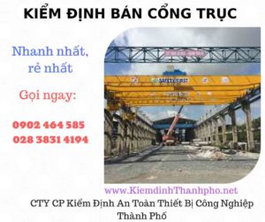 Hình ảnh kiểm định Bán Cổng trục