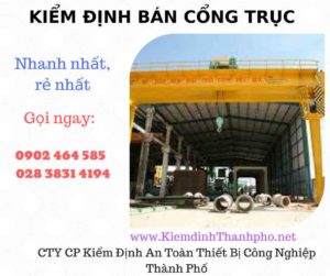 Hình ảnh kiểm định Bán Cổng trục