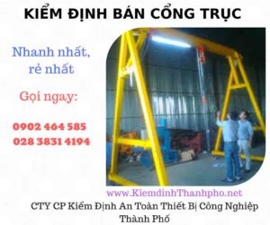 Hình ảnh kiểm định Bán Cổng trục