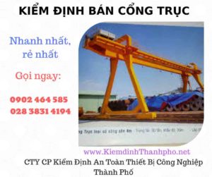 Hình ảnh kiểm định Bán Cổng trục