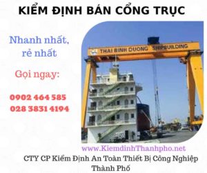 Hình ảnh kiểm định Bán Cổng trục