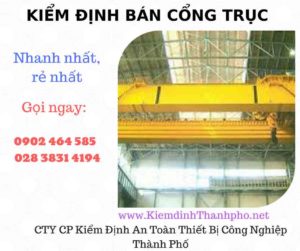 Hình ảnh kiểm định Bán Cổng trục