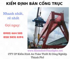 Hình ảnh kiểm định Bán Cổng trục