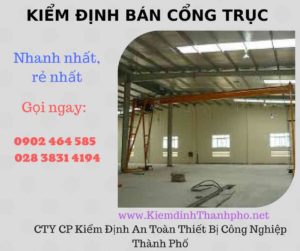 Hình ảnh kiểm định Bán Cổng trục