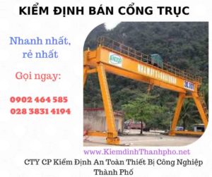 Hình ảnh kiểm định Bán Cổng trục